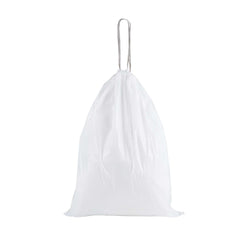 Clean Tek Professional 23 gal White Plastic Trash Can Liner - Medium Density, Drawstring Closure - 38