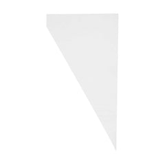 Pastry Tek Clear Plastic Disposable Pastry Piping Bag - 100 Bags / Roll, Angled Edge - 20