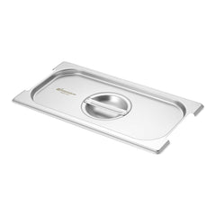 Met Lux Rectangle Stainless Steel Lid - Fits 1/3 Size Steam Table Pan - 18 count box
