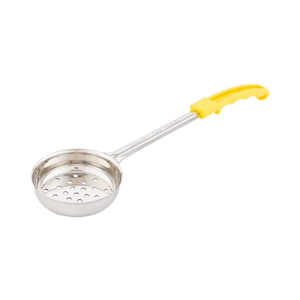Spoodle Rack Met Lux 5 oz Stainless Steel Spoodle - Perforated, with Yellow Handle ...