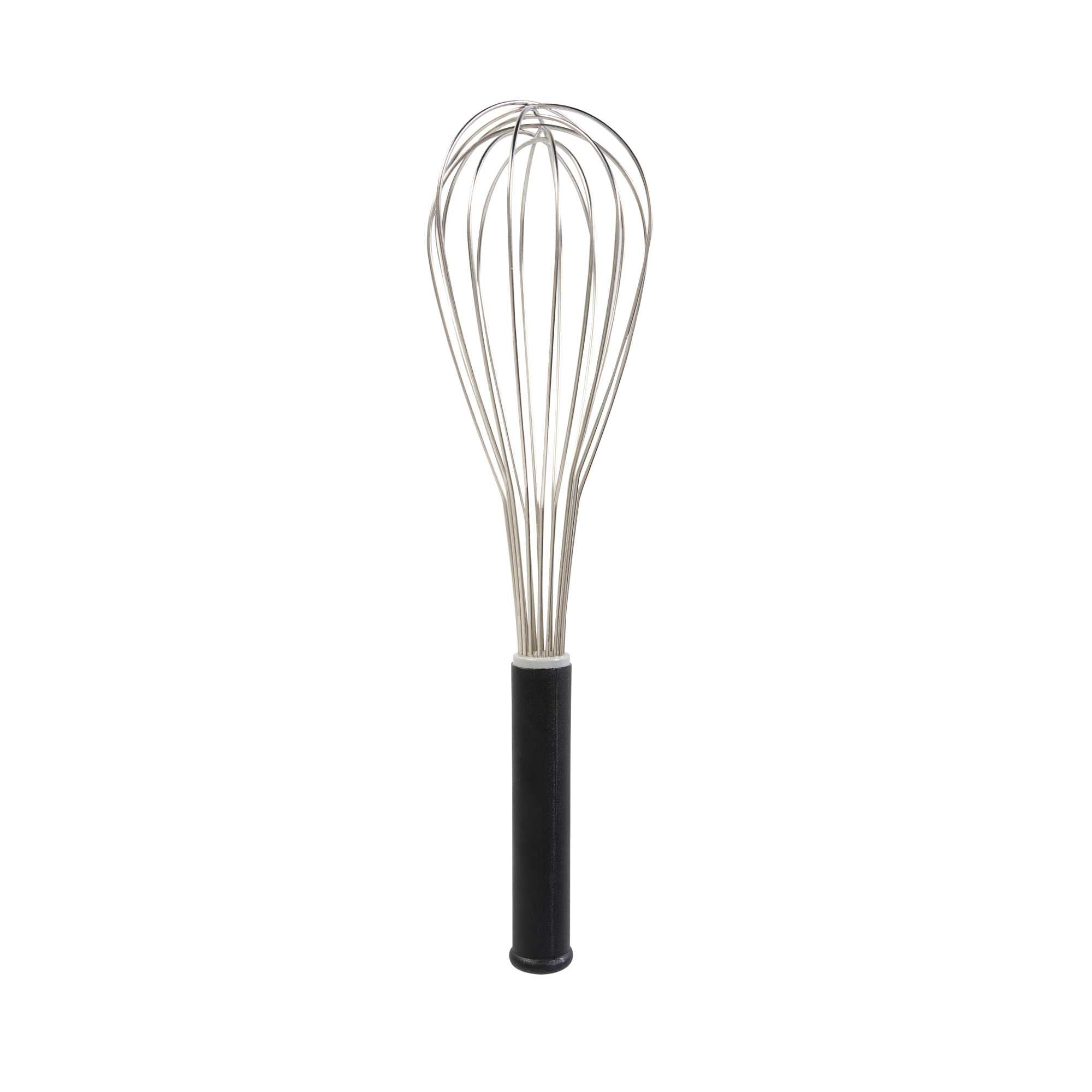 Met Lux Stainless Steel Piano Whisk - with Plastic Comfort Handle - 14" - 1 count box