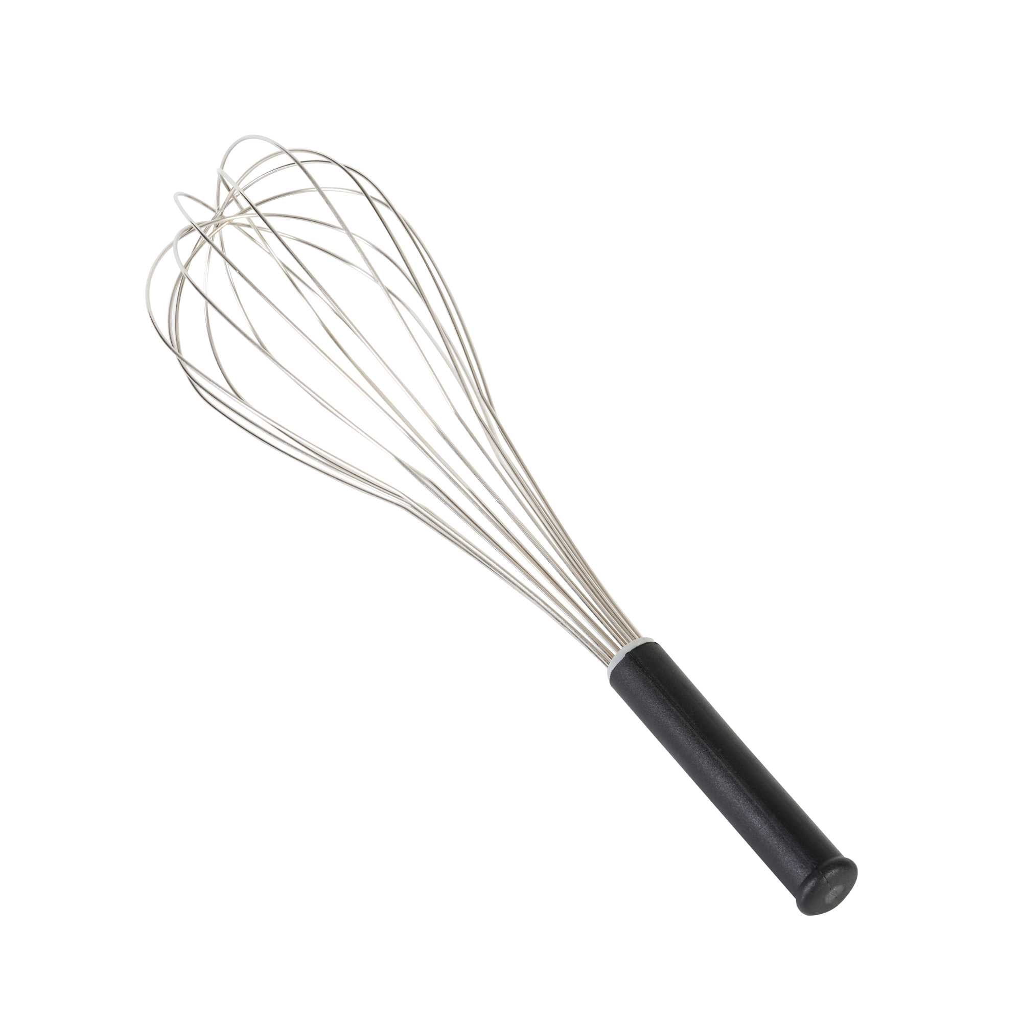 Met Lux Stainless Steel Piano Whisk - with Plastic Comfort Handle - 18" - 1 count box
