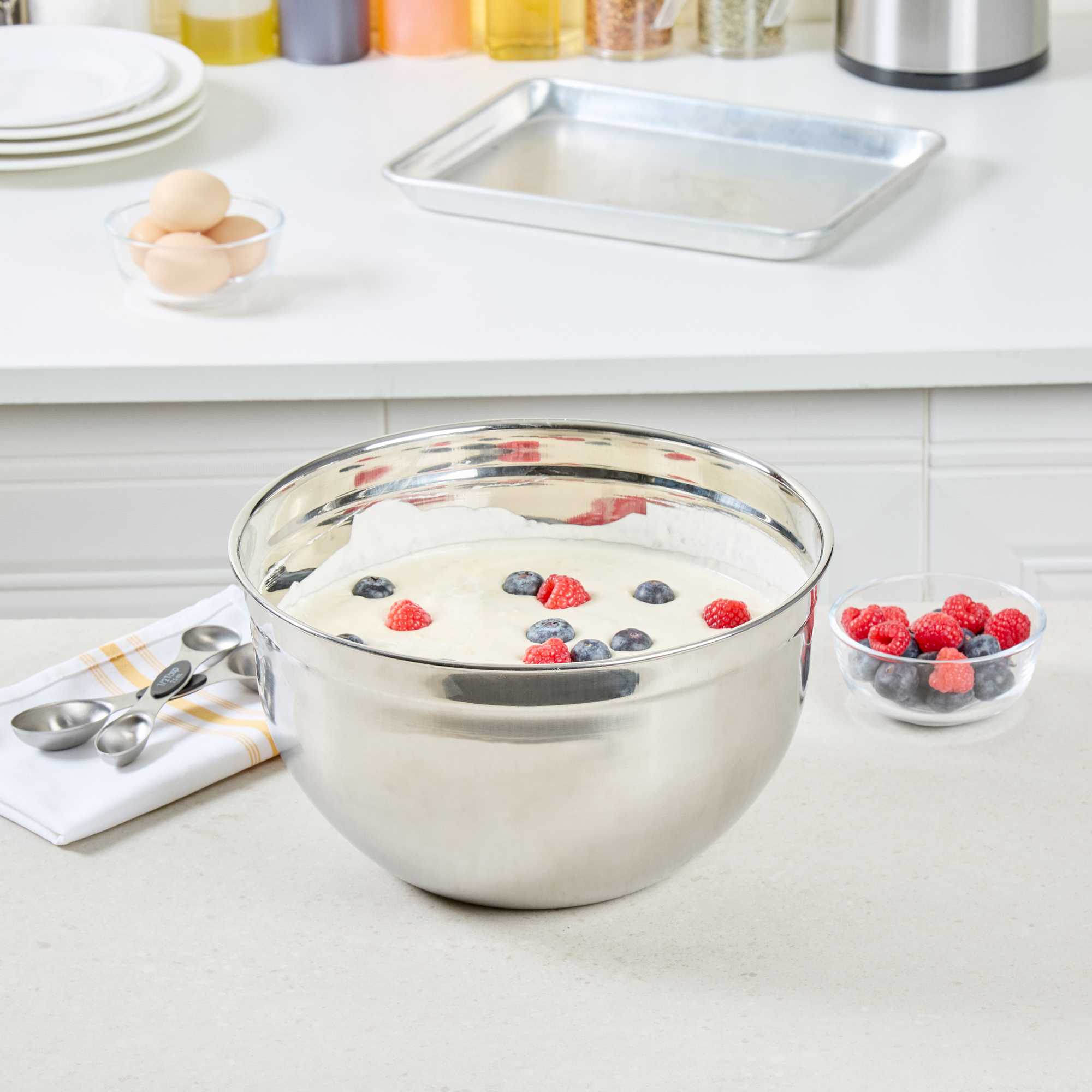 Met Lux 9 qt Stainless Steel Premium German Mixing Bowl - 1 count box
