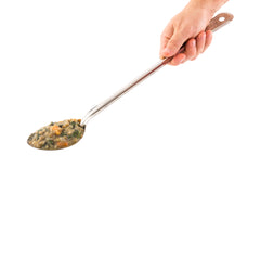 Met Lux Silver Stainless Steel Professional Serving Spoon - Solid - 18