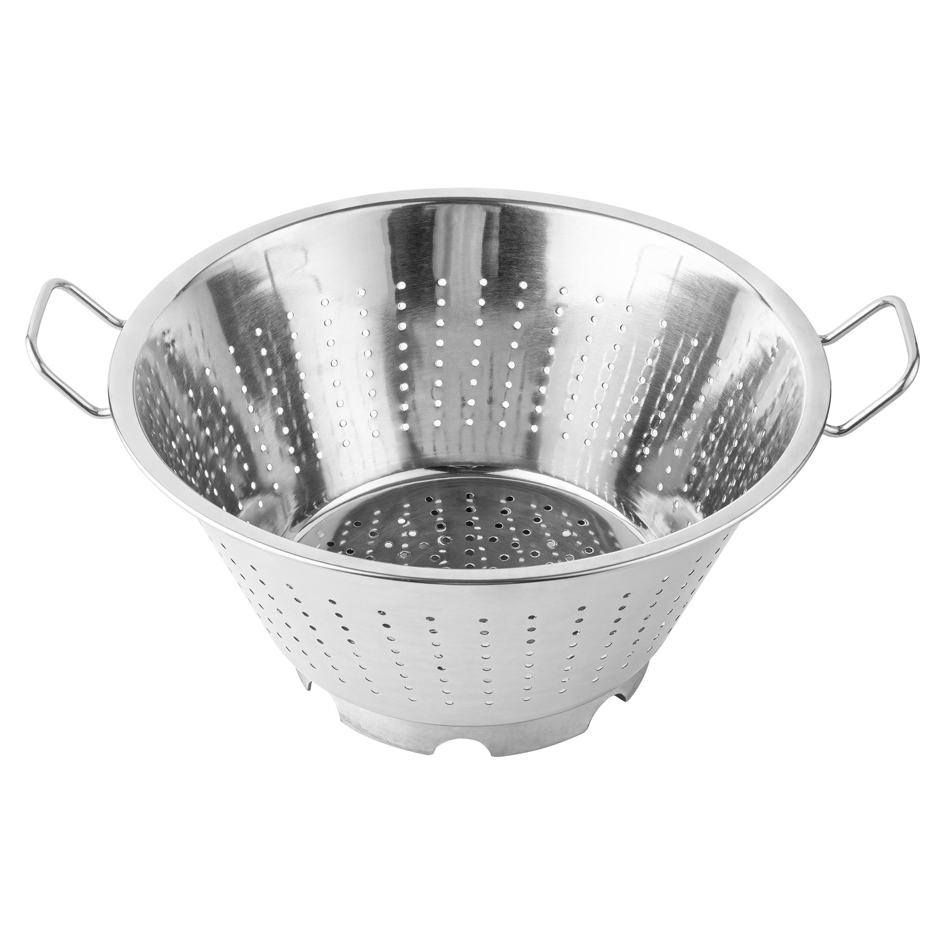 Met Lux Stainless Steel Colander - European Style - 17" x 14" x 8 1/2" - 1 count box