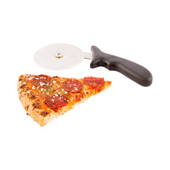 Met Lux Stainless Steel Pizza Wheel - with Black Plastic Handle - 9 1/2