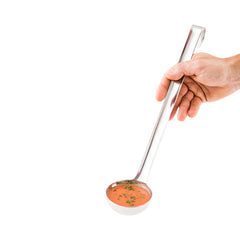 Met Lux 4 oz Stainless Steel Heavy-Duty Serving Ladle - One-Piece - 1 count box