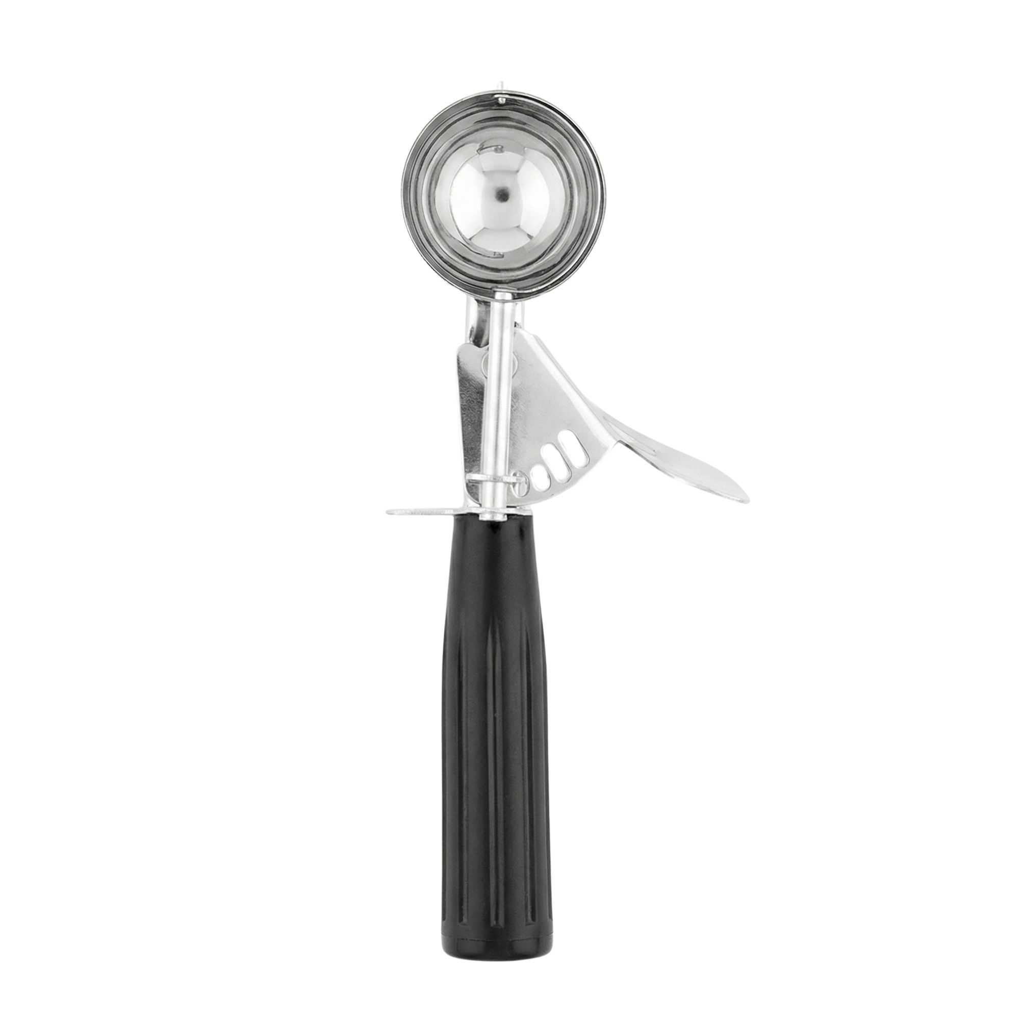 Met Lux 1.1 oz Stainless Steel #30 Portion Scoop - with Black Handle - 1 count box