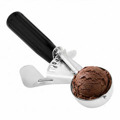 Met Lux 1.1 oz Stainless Steel #30 Portion Scoop - with Black Handle - 40 count box
