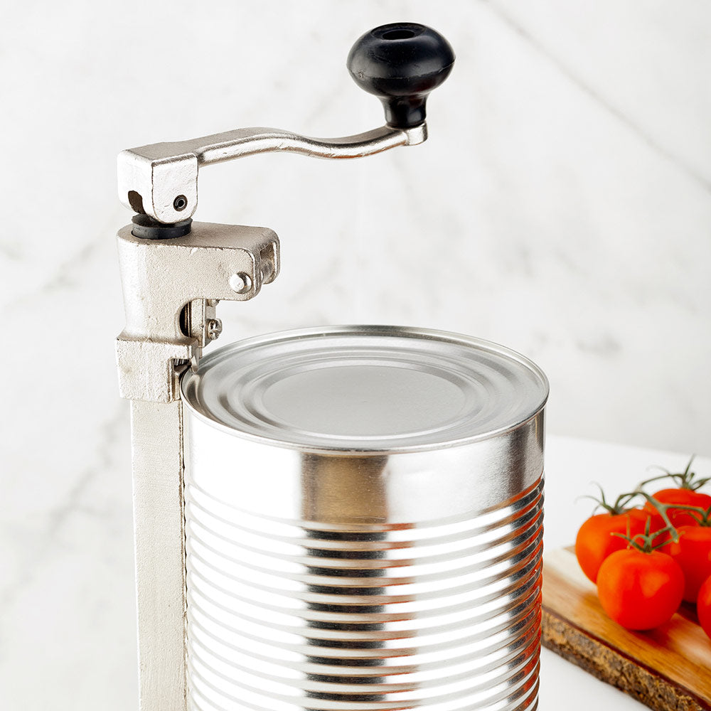 Met Lux Iron Heavy-Duty Table Mounted Can Opener - 18" x 8 1/2" x 4" - 1 count box