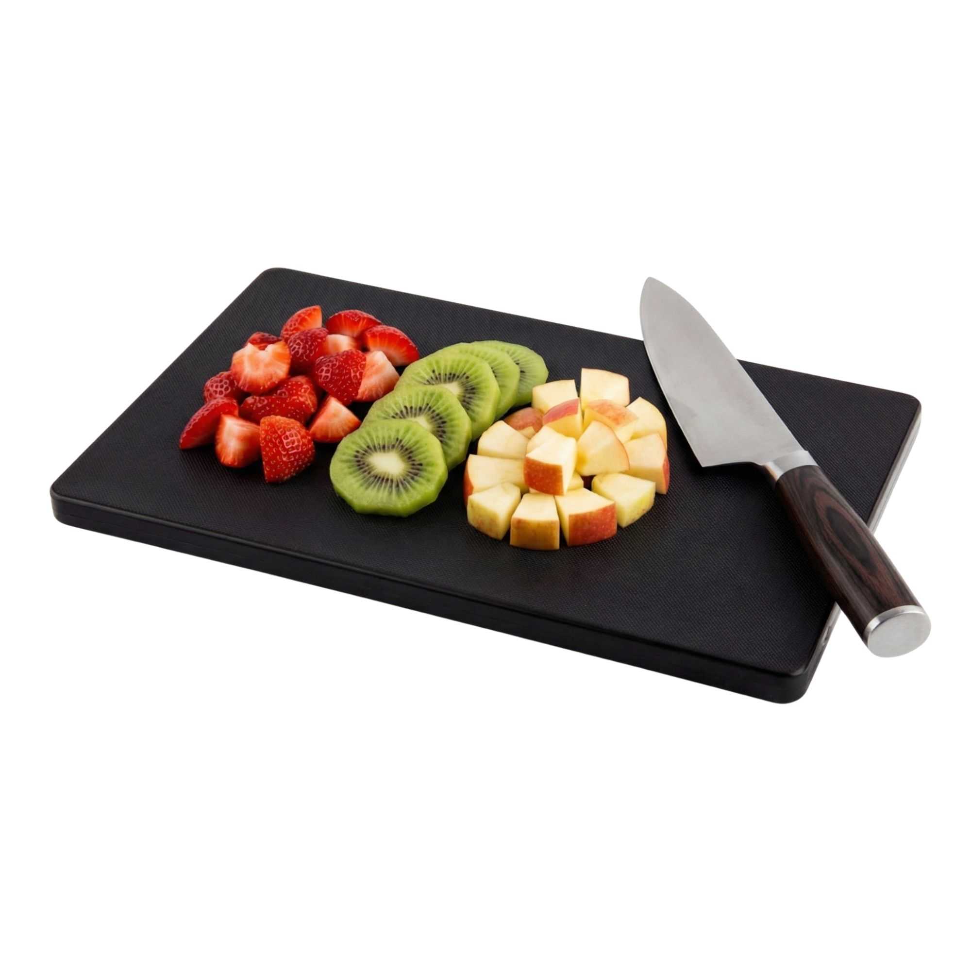 Bar Lux Black Plastic Cutting Board - Non-Slip, Professional Use - 6" x 9 3/4" - 1 count box