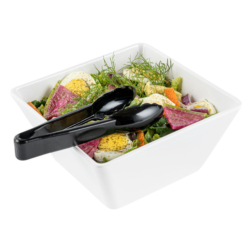 Cater Tek Black Plastic Catering Tongs - 6" - 1 count box