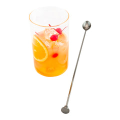 Bar Lux Black-Plated Stainless Steel Muddler Barspoon - 16
