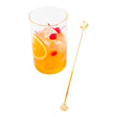 Bar Lux Gold-Plated Stainless Steel Muddler Barspoon - 16