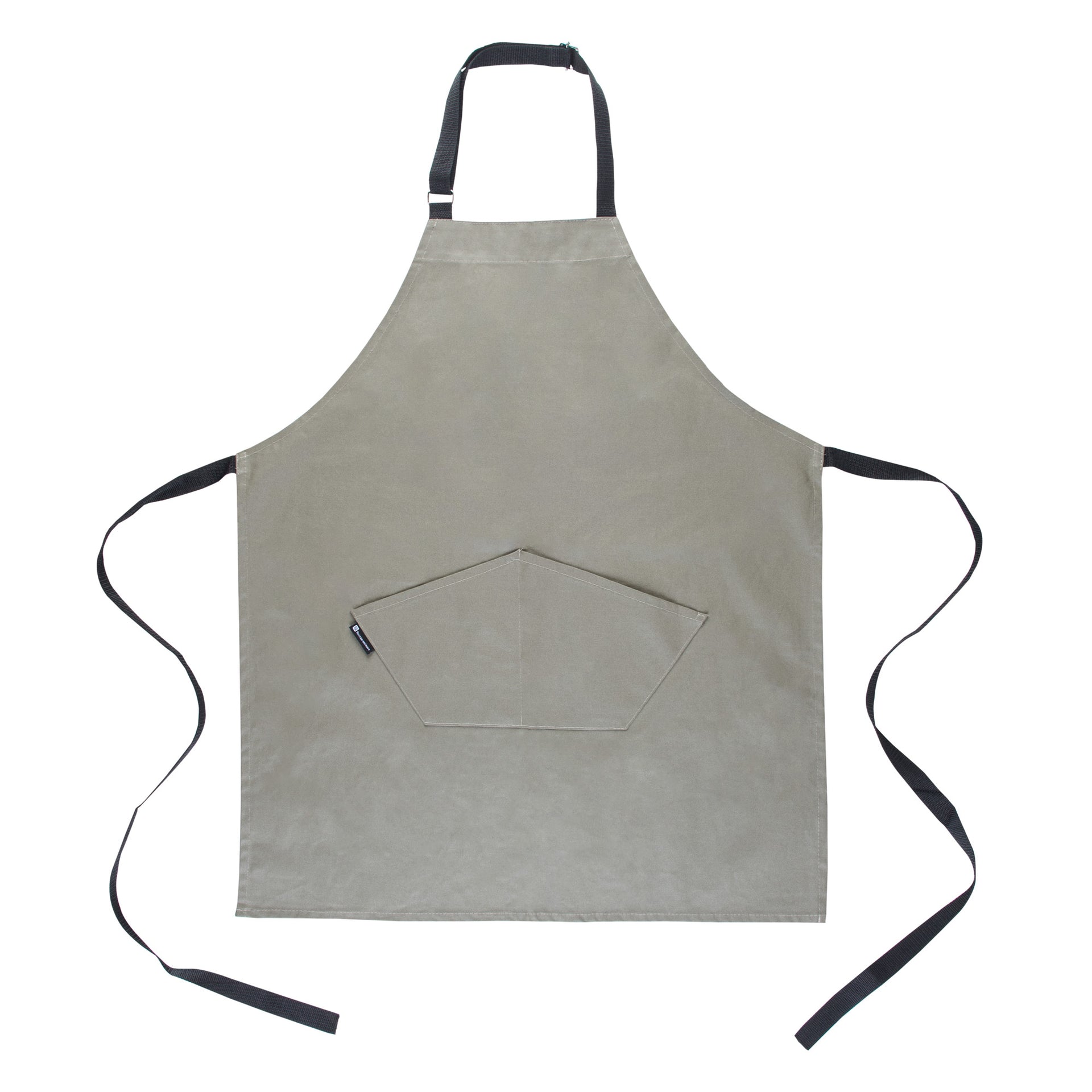RW Threads Gray Cotton Cooking Apron - Flame Retardant - 32" x 26" - 1 count box