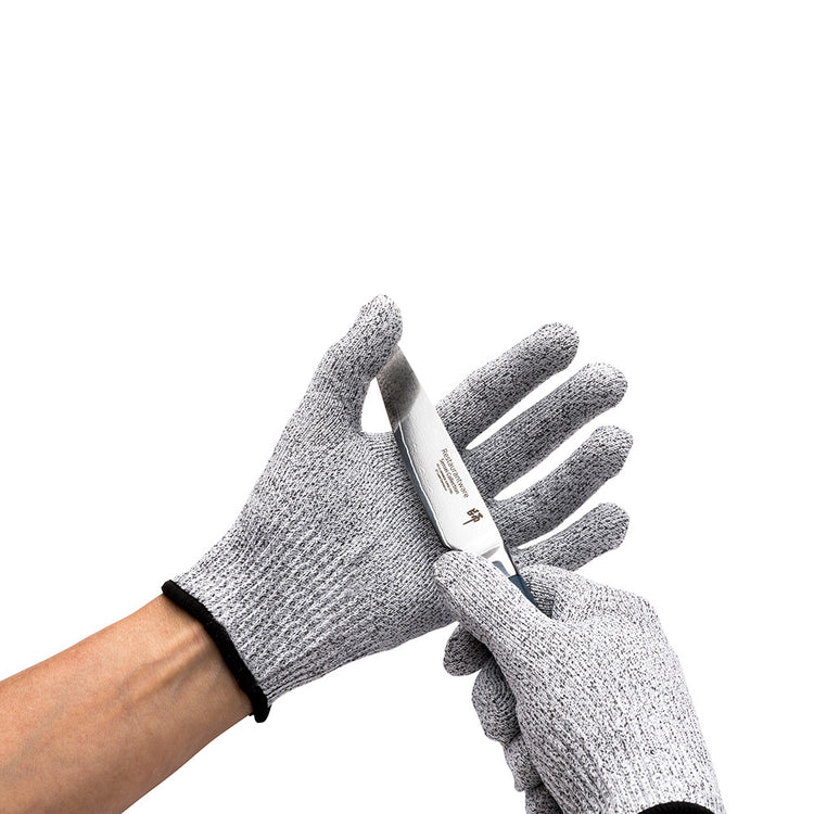 Life Protector Gray Medium Cut-Resistant Gloves Level 5, Food