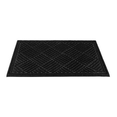 Comfy Feet Black Heavy-Duty Outdoor Floor Mat - Diamond - 36