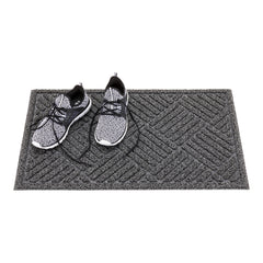 Comfy Feet Gray Heavy-Duty Outdoor Floor Mat - Diamond - 60