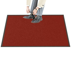Comfy Feet Dark Red Carpet Floor Mat - Ribbed - 60