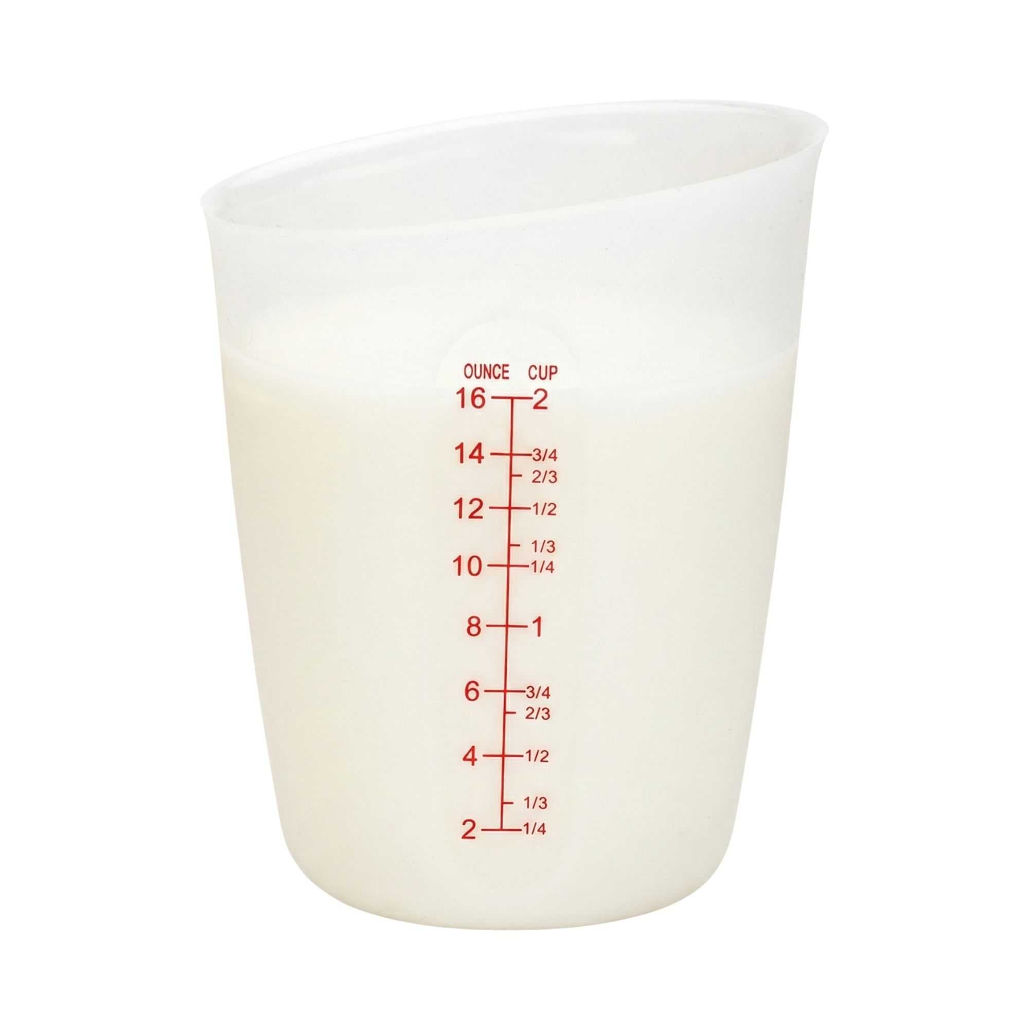 Chef 101 2-cup Silicone Measuring Cup - Flexible - 4 1/2" x 3" x 5 3/4" - 1 count box