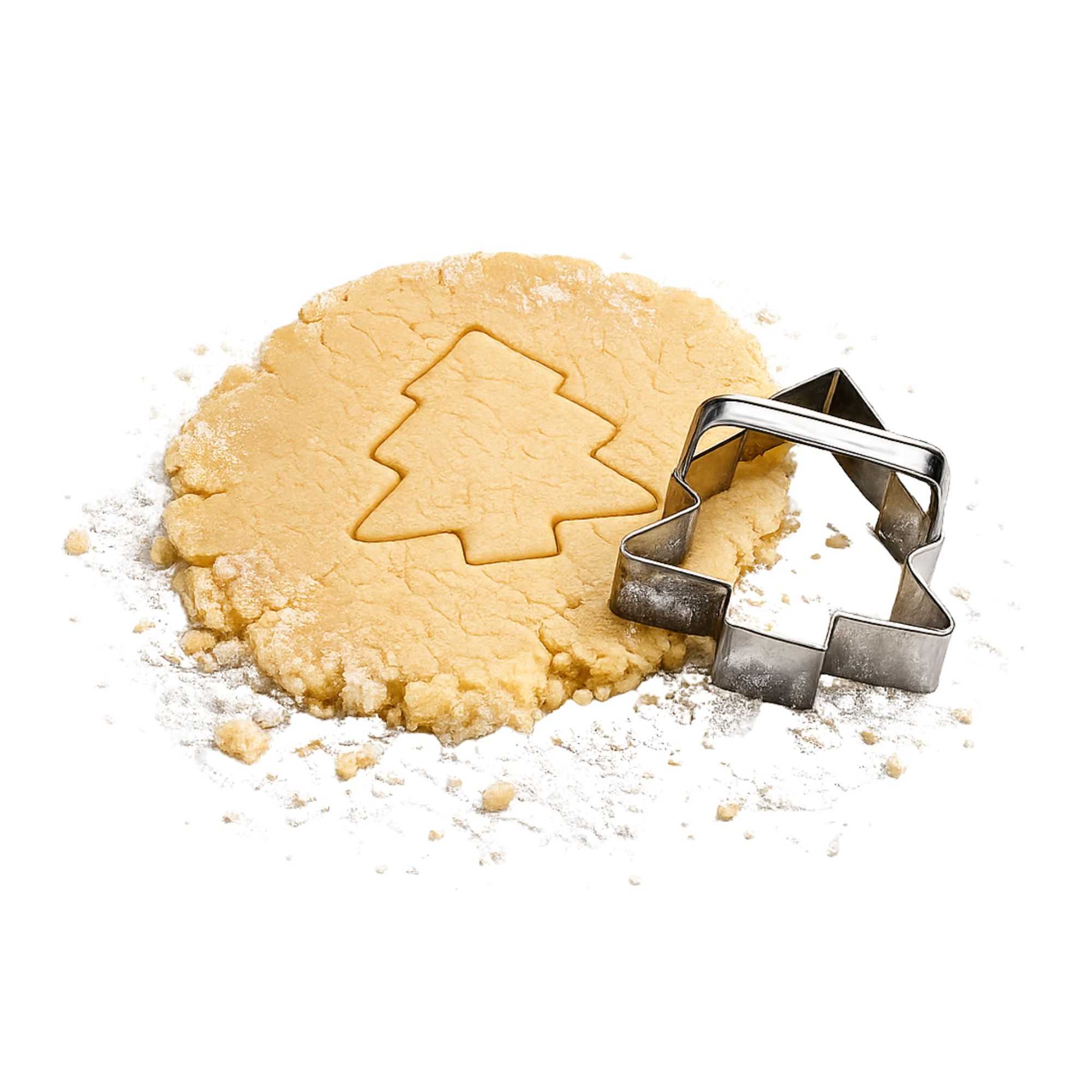 Pastry Tek Metal Christmas Tree Cookie Cutter with Handle 3.7 inch 1 count box