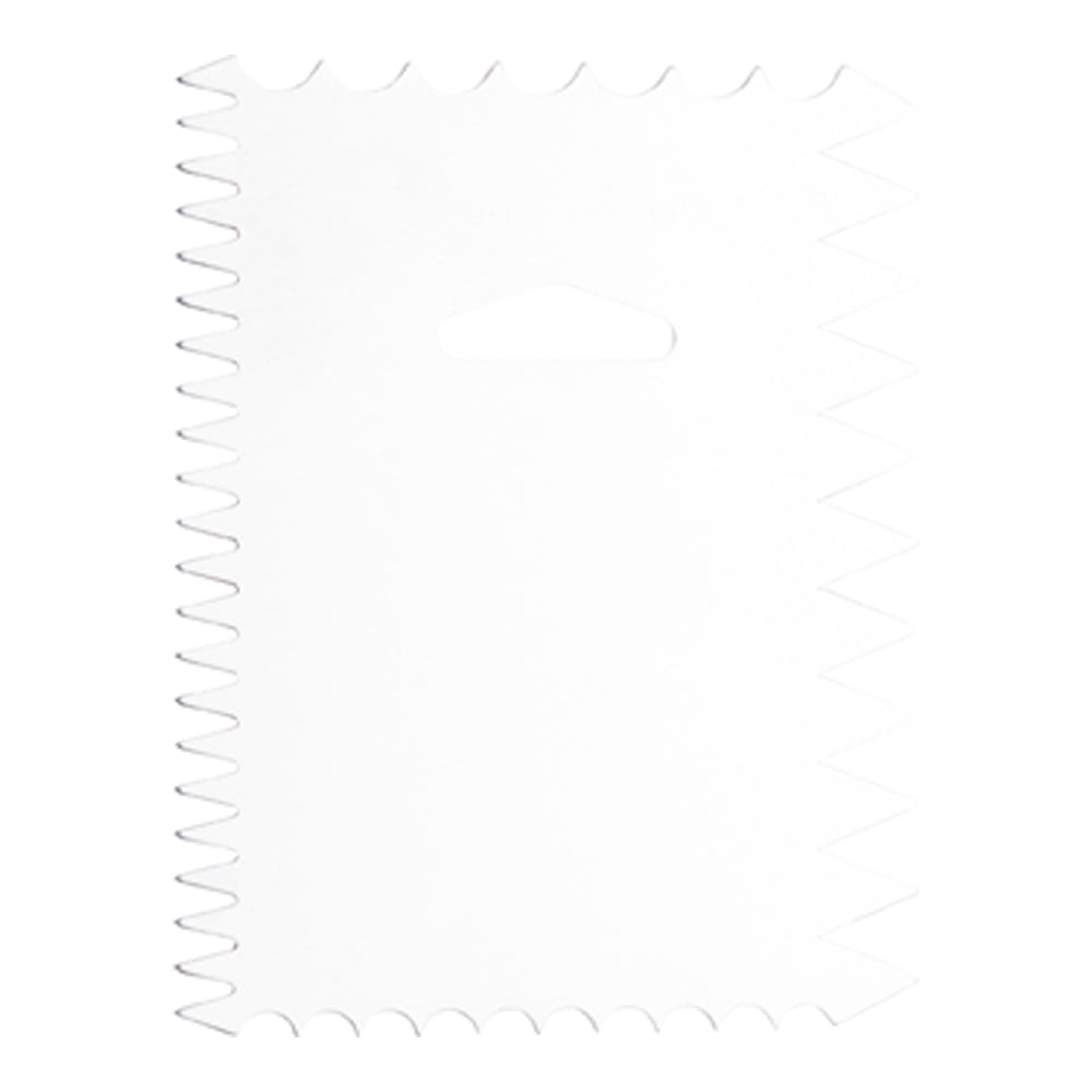 Pastry Tek 4-Pattern Metal Cake Scraper and Icing Comb with Wave and ...