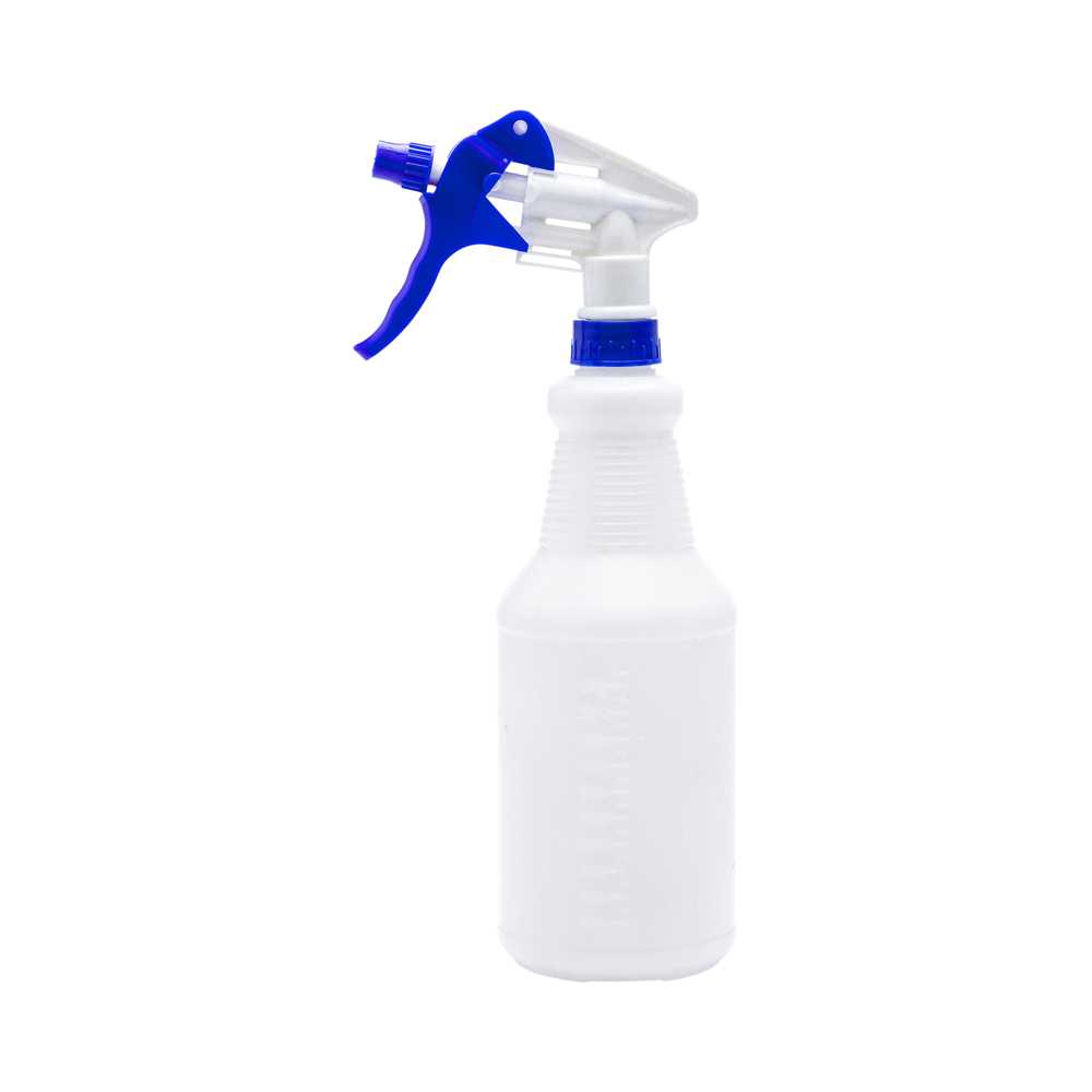 RW Clean 25 oz Blue Plastic Spray Bottle - Adjustable Nozzle - 3 count box