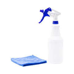 RW Clean 25 oz Blue Plastic Spray Bottle - Adjustable Nozzle - 3 count box