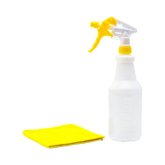 RW Clean 25 oz Yellow Plastic Spray Bottle - Adjustable Nozzle - 1 count box