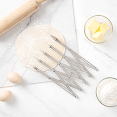 Met Lux Stainless Steel 5-Wheel Pastry Cutter - 2 1/4
