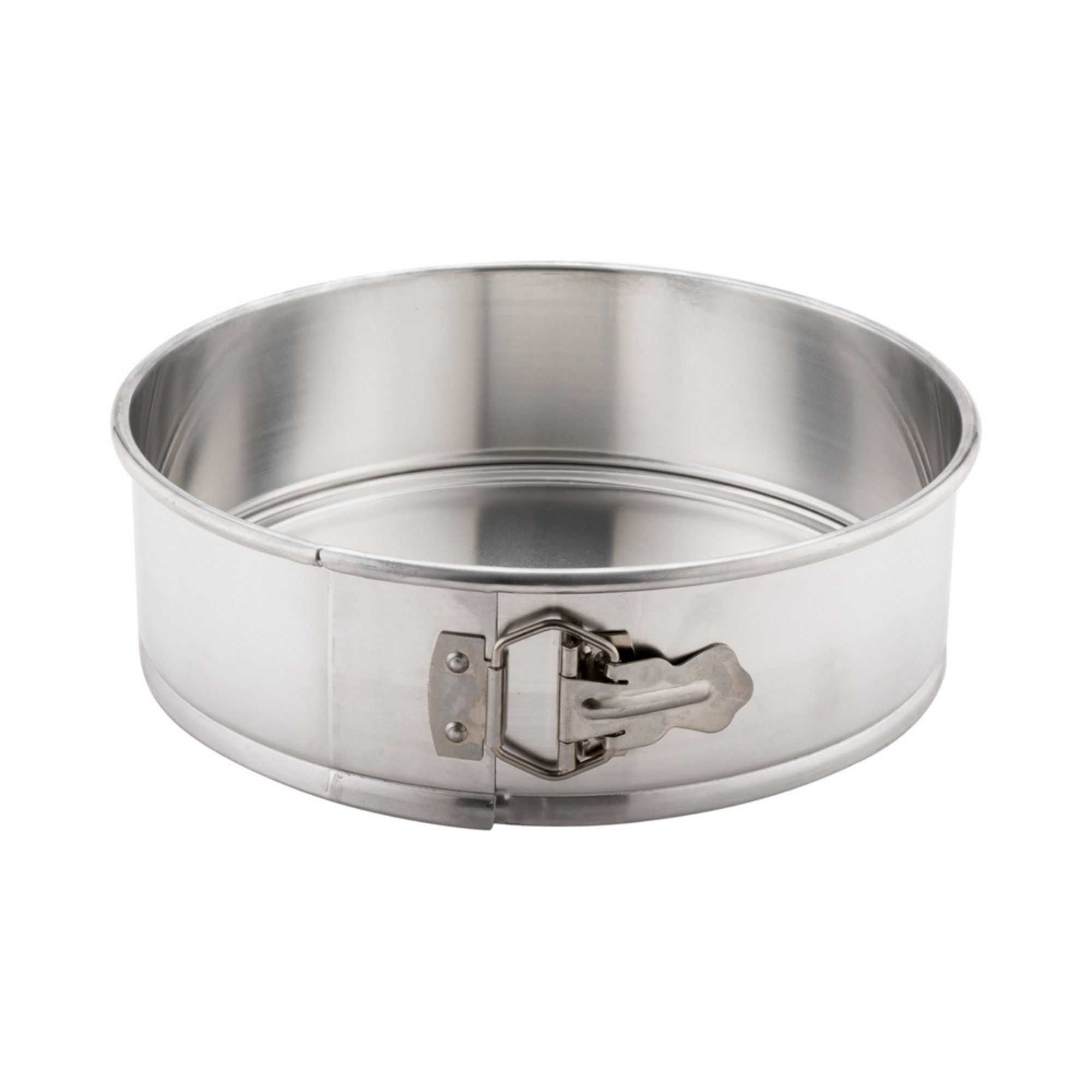 Met Lux 12" Silver Aluminum Springform Cake Pan - 12" x 12" x 3" - 1 count box