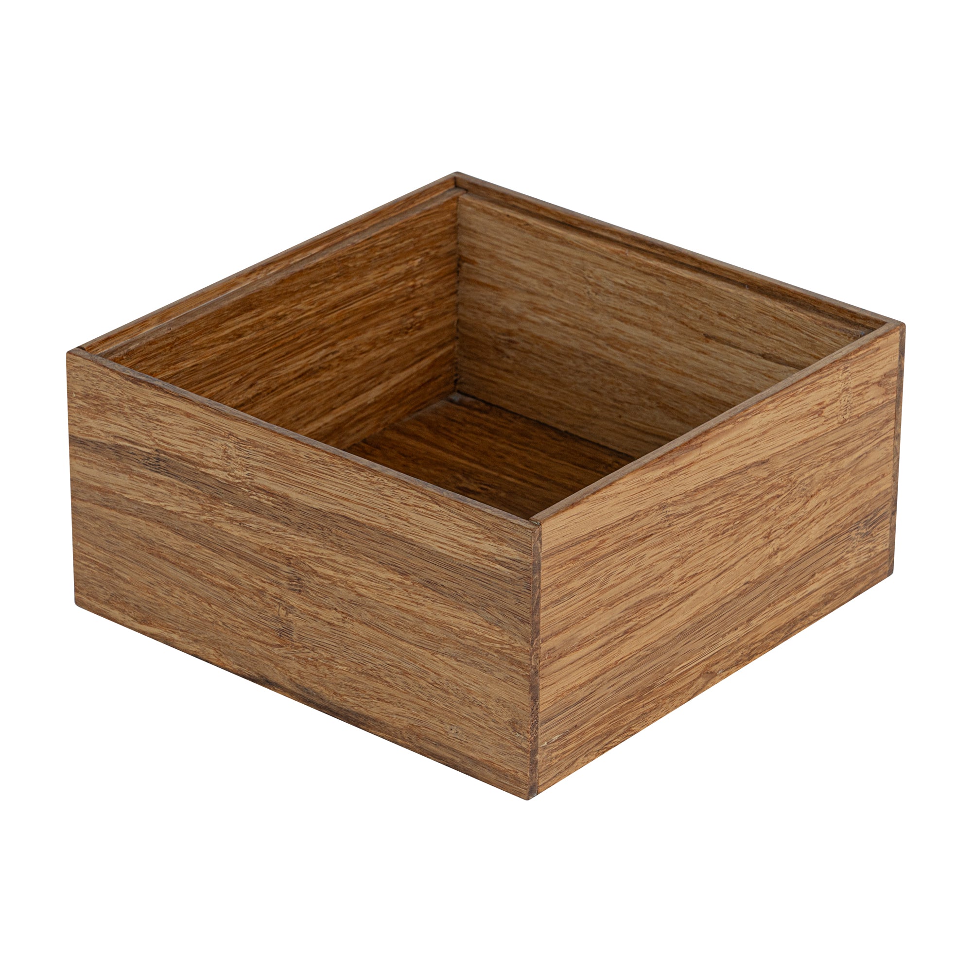 Eco Display Natural Bamboo Condiment Rack Deep Box - 6 1/2" x 6 1/2" x 3 1/4" - 1 count box