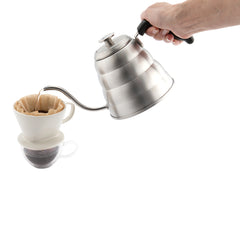 Restpresso 41 oz Stainless Steel Pour Over / Gooseneck Kettle - with Thermometer Lid - 12 3/4