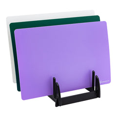 Chef 101 Black Plastic Collapsible Rack - For Flexible Cutting Board / Chopping Mat, 6 Slots - 9