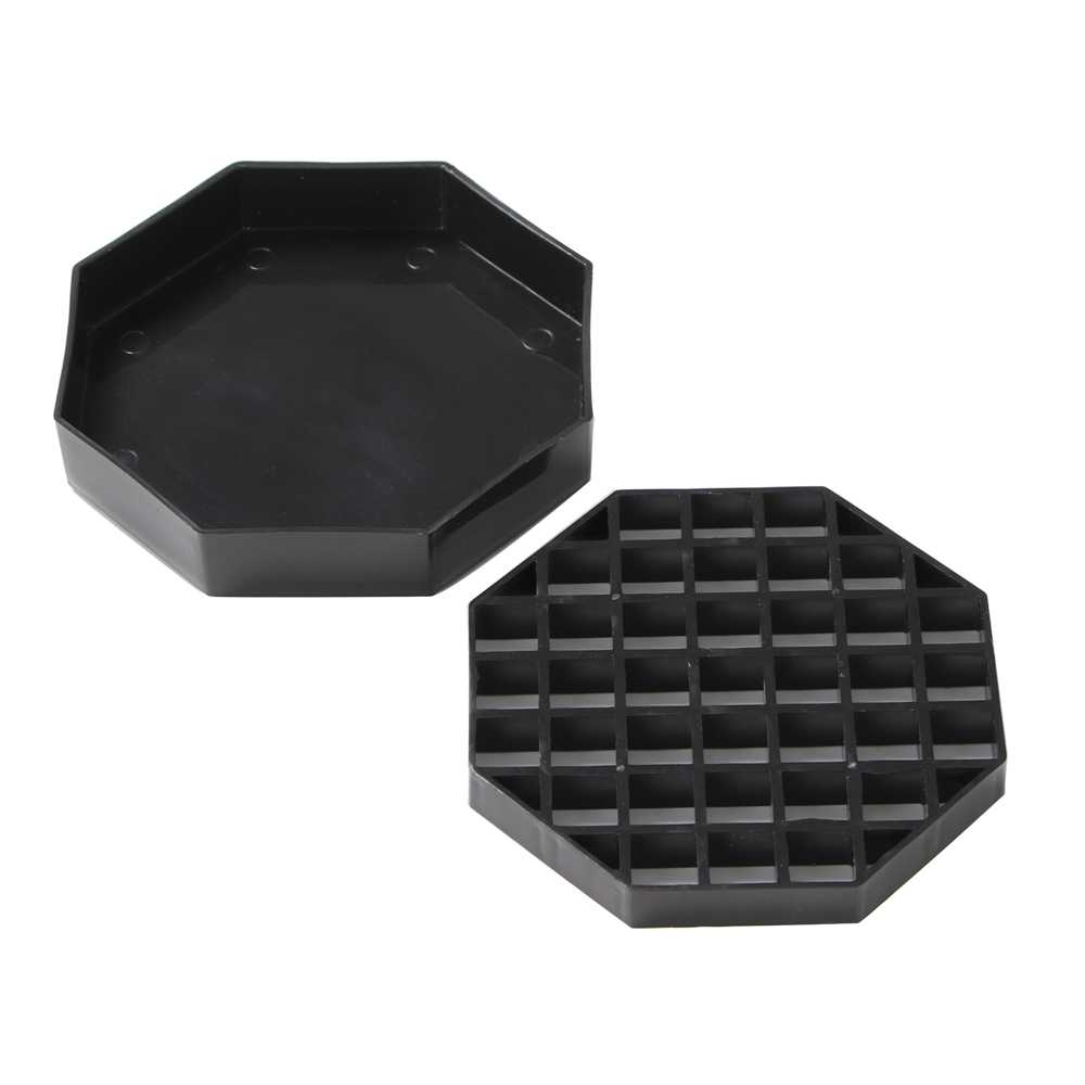 Bev Tek Black Plastic Drip Tray - with Removable Grate - 4" - 1 count box