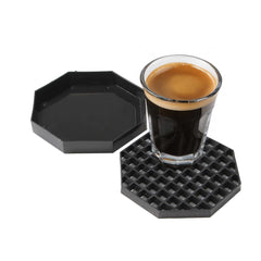 Bev Tek Black Plastic Drip Tray - with Removable Grate - 5