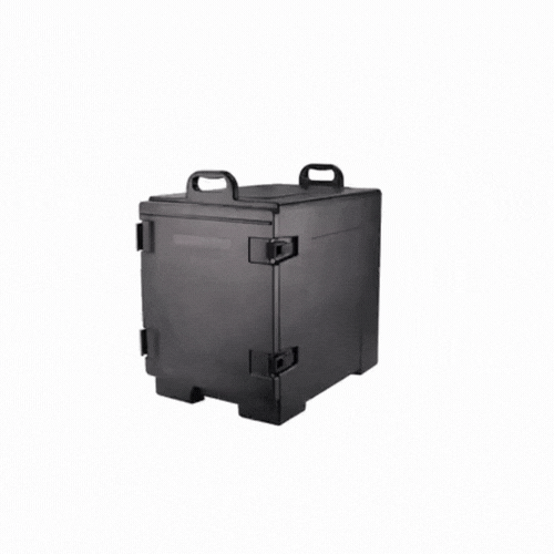 Cater Tek Rectangle Black Food Pan Carrier - Insulated, Front Loading - 16 3/4" x 24" x 25" - 1 count box