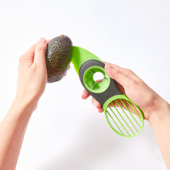 Met Lux Green 3-in-1 Avocado Slicer / Pitter - 7 3/4