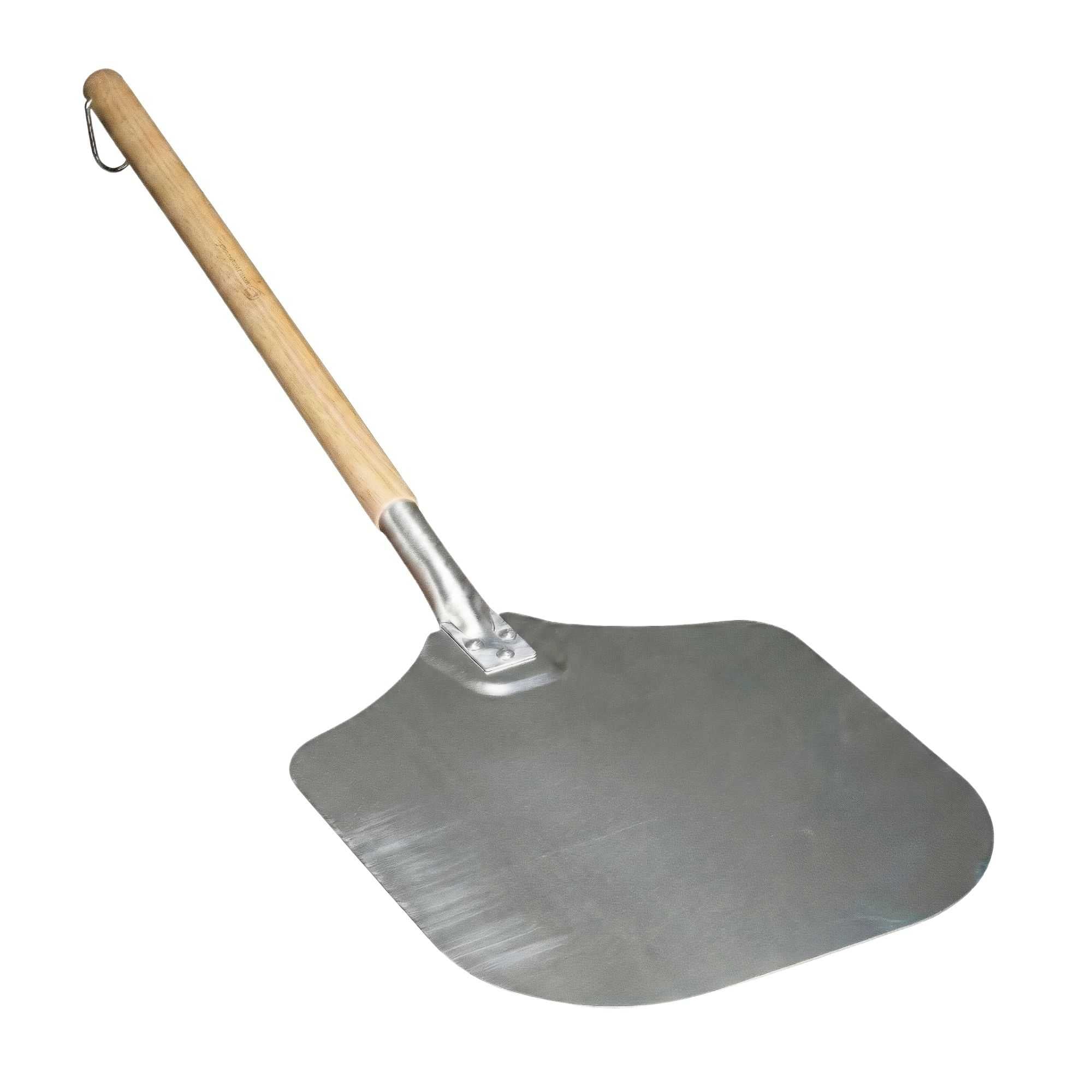 Met Lux Aluminum Pizza Peel - with 21" Wooden Handle - 12" x 14" - 1 count box