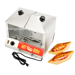 Hi Tek Stainless Steel Hot Dog Steamer - 100 Hot Dogs, 48 Buns - 1 count box