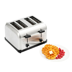 Hi Tek Stainless Steel Commercial Toaster - 4-Slice, 1 1/2