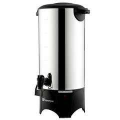 Restpresso 230 oz Silver 13/0 Stainless Steel Coffee Urn - 1000W, 46 Cup - 7 1/2
