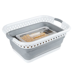 RW Base Gray Plastic Collapsible Storage Container - 21