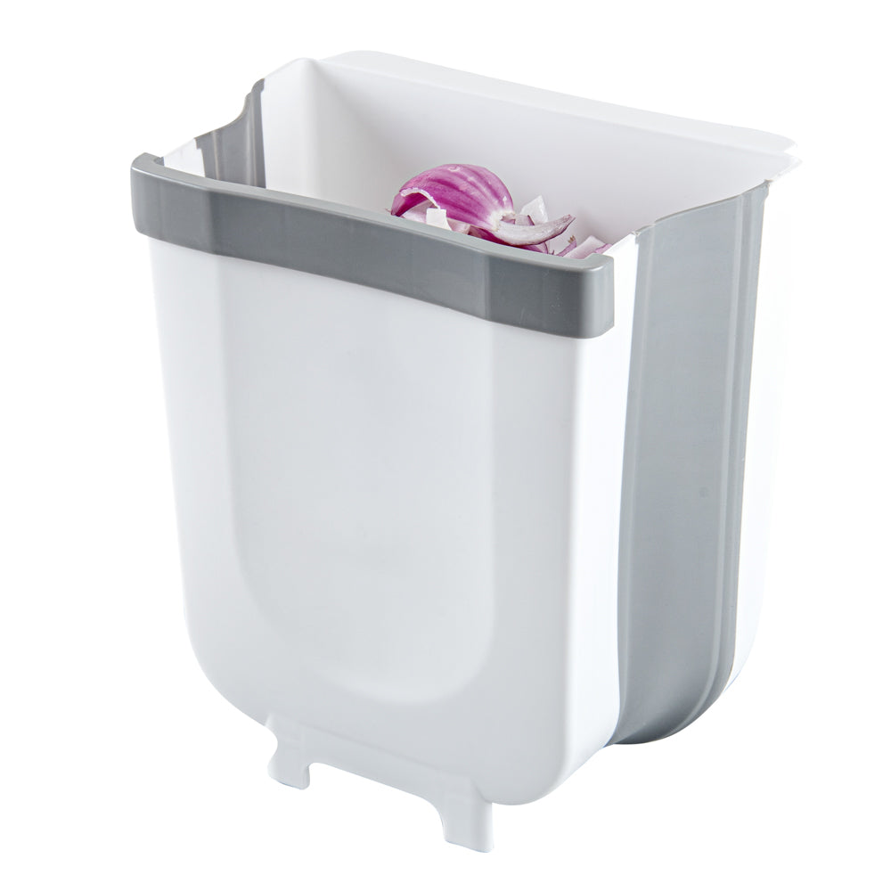 Chef 101 Gray Collapsible Large Trash Can - 11 1/2" x 10" x 7" - 1 count box