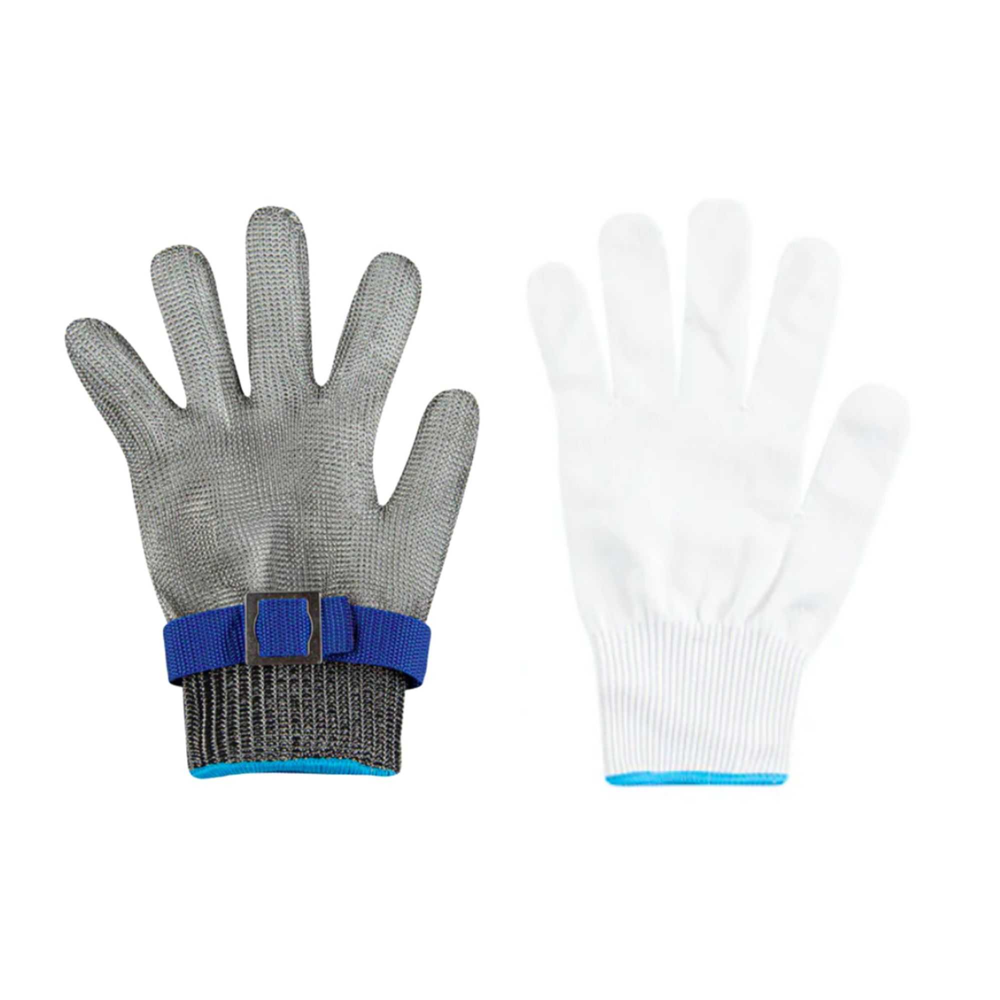 Life Protector Fiber / Stainless Steel Mesh Large Cut-Resistant Glove - Level 9, Food Safe - 9 3/4" x 4 1/4" - 50 count box