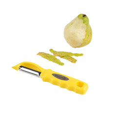 Comfy Grip Yellow Stainless Steel Vegetable Peeler - 7 1/2