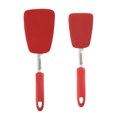 Comfy Grip Red Silicone 2-Piece Solid Turner Set - 1 count box