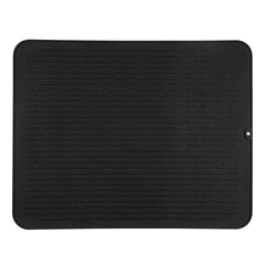 Comfy Grip Rectangle Black Silicone Dish Drying Mat - 23