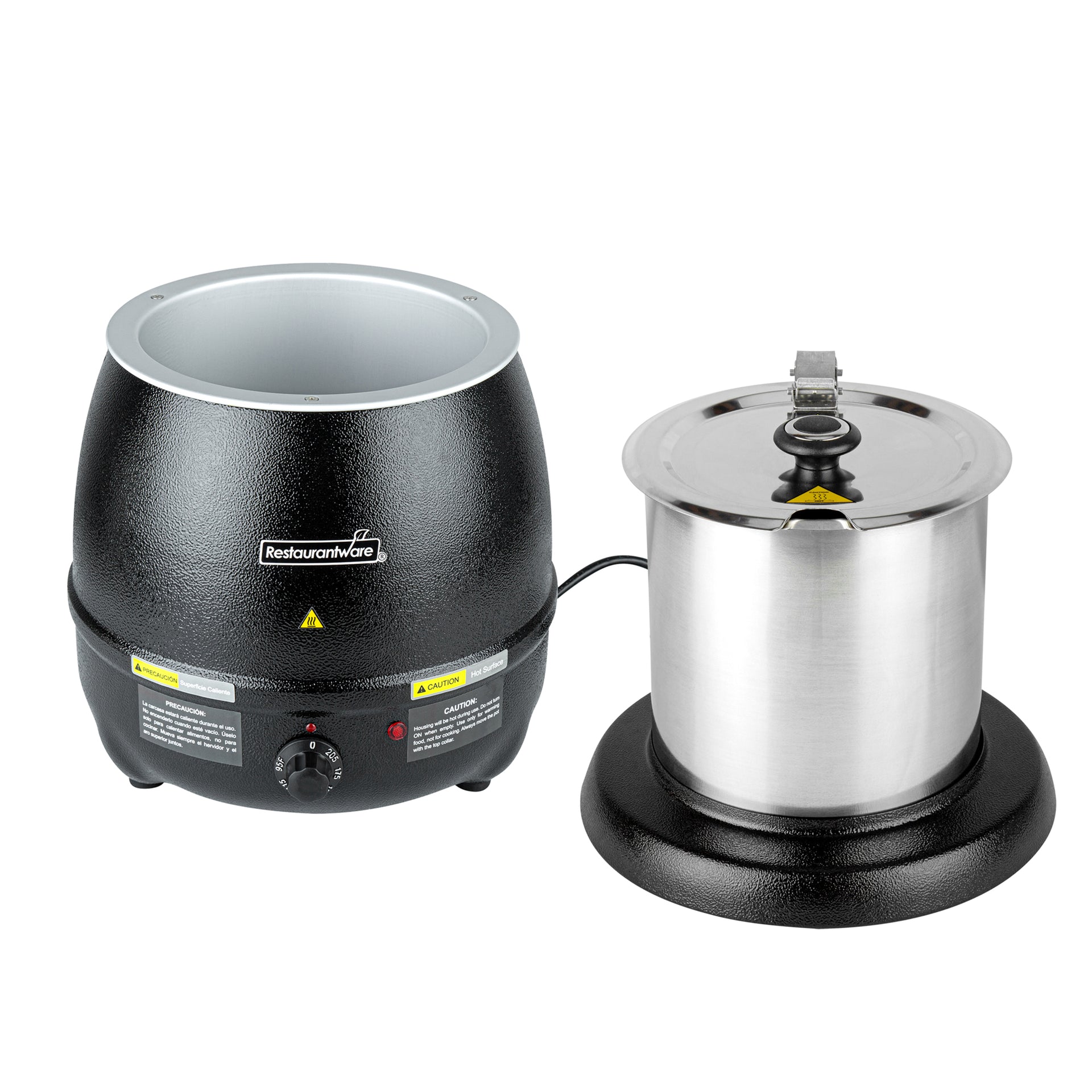 Hi Tek 10 qt Black Soup Kettle Warmer - 110V, 800W - 1 count box