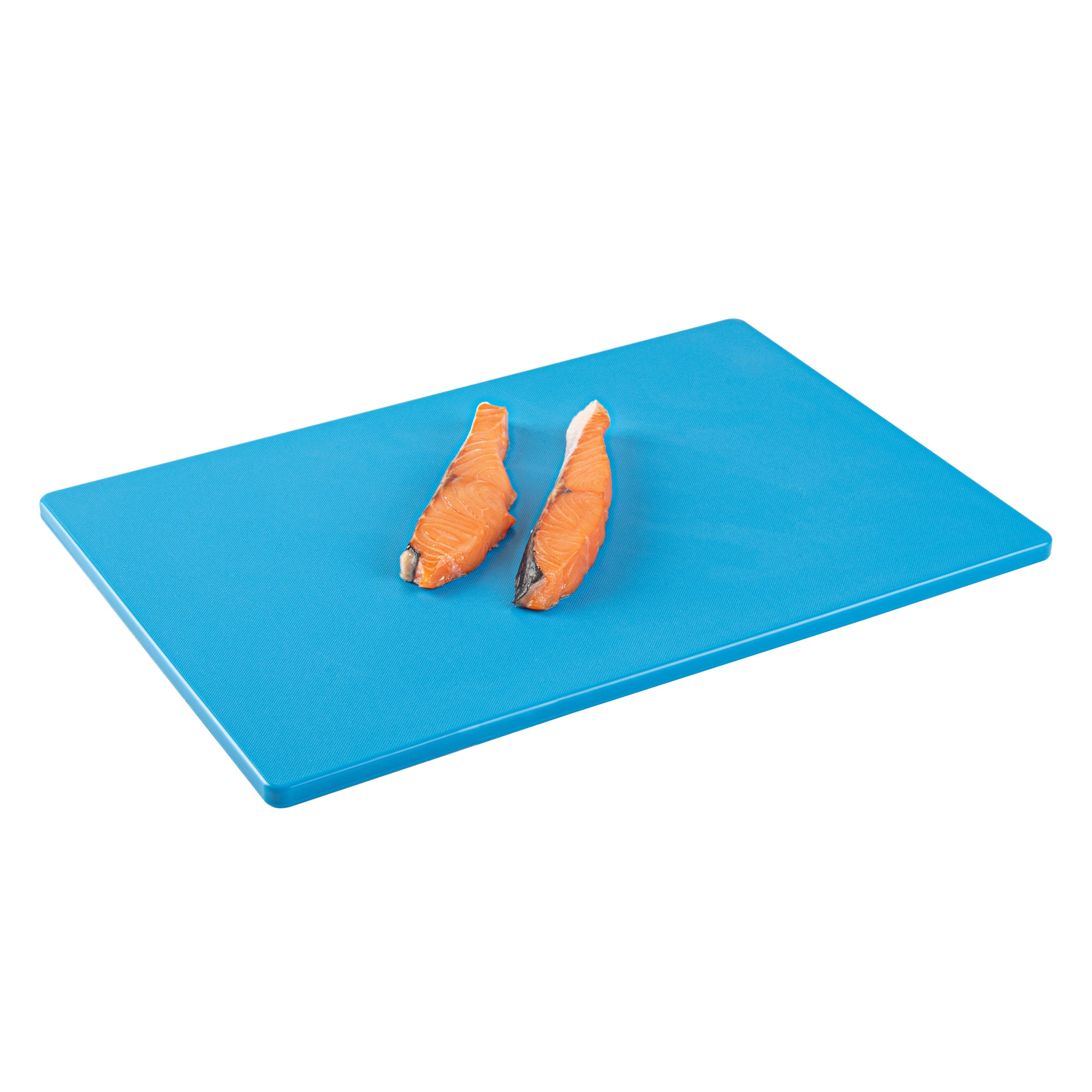 Chef 101 Blue Plastic Cutting Board - 18" x 12" - 10 count box